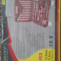 جعبه ابزار ۶۱ پارچه آچار و سری بکس نو و پلمپ