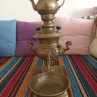 سماور برنجی روس ذغالی|کلکسیون اشیاء عتیقه|هشتگرد, فاز ۱ مهستان|دیوار