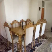 مبل ۹نفرسلطنطی۳میزعسلی،میز ناهارخوری ۸نفر،وبوفه|مبلمان خانگی و میز عسلی|پردیس, فاز ۱|دیوار