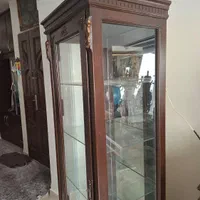 ۲عدد ویترین چوب راش هالوژن دار