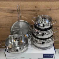 سرویس قابلمه تمام استیل کرکماز ترکیه سنگین آکبند|ظروف پخت‌وپز|تهران, فتح|دیوار