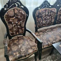 مبل کارکرده چوب راش اصلی قدیم|مبلمان خانگی و میز عسلی|میانه, |دیوار