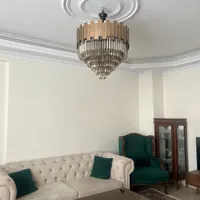لوستر کریستالی کاردی شش طبقه گرد ۷۰ سانت|لوستر و چراغ آویز|تهران, ظفر|دیوار