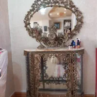 آینه کنسول و بوفه برنزی