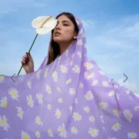 شال بنفش گل بابونه