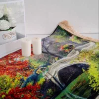 فرش تابلو فرش ماشینی نو،۷۰در۵۰،نخ اکرولیک،۷۰۰ شانه