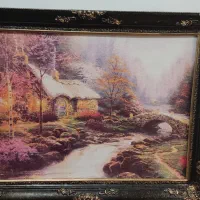 تابلو قاب  عکس دیواری  پارچه ای  طبیعت  سالم