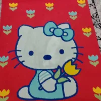 فرش قالیچه کودک طرح دخترانه کیتی