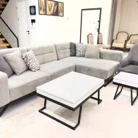 راحتی طرح L|مبلمان خانگی و میز عسلی|ابهر, |دیوار