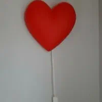 چراغ خواب قلبی قرمز  ایکیا مدل IKEA smila hjarta|چراغ خواب و آباژور|تهران, باغ فیض|دیوار