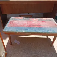 گل میز چوبی قدیمی