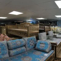 صندلی تک و دونفره چوبی سنتی روس/ میز و تخت و عسلی|مبلمان خانگی و میز عسلی|زنجان, |دیوار