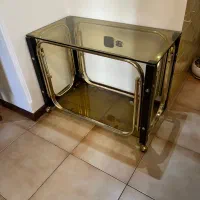 میز شیشه ای ۲ طبقه