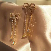 گوشواره پینترستی پاپیون|بدلیجات|بندر امام خمینی, |دیوار