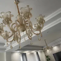 لوستر ۸شاخه و۵شاخه کریستالی ست