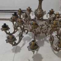 لوستر برنجی ۲۴ شاخه قدیمی