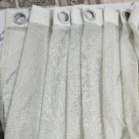 پرده پانچ توری رنگ شیری ملایم|پرده، رانر، رومیزی|رشت, شهرک صبا|دیوار