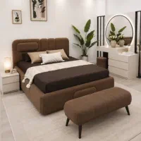 فروش تخت با اجزای کامل + ست کامل/ چوب قسطی