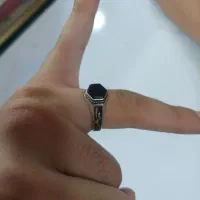 انگشتر عقیق مشکی