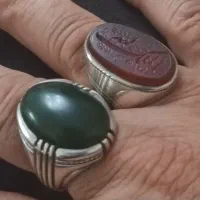 دوتاانگشتر نقره
