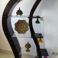 استند چوبی طرح موج