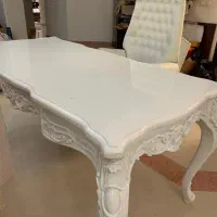 میز مدیریت بسیار شیک طرح انزو تمام چوب