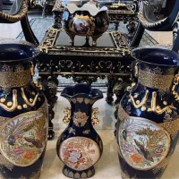 ارتفاع گلدان بزرگ ۶۰ سانت و گلدان کوچک ۴۵سانت