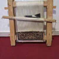 دار قالی کوچک برای دکور تمیز و سالم