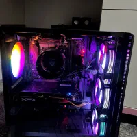 کیس کامپیوتر ۴ فن rgb