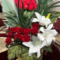 دسته گل رز