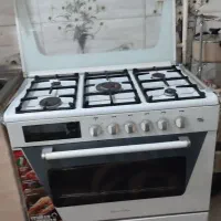 اجاق گاز فردار  تمیز رنگ سفید