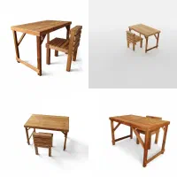 میز و صندلی چوبی تحریر بچه