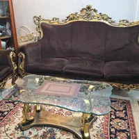 مبل چوبی ۷ نفره و دو میزبان و پایه میز ناهار خور|مبلمان خانگی و میز عسلی|تهران, مجیدآباد|دیوار