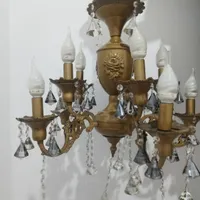 دوعدد لوستر برنجی درجه یک