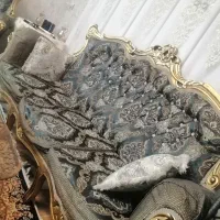 مبل  استیل سلطنتی چوب راش تمیز بدون شکستگی