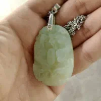 گردنبند استیل سنگ  عقیق خیلی زیبا