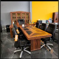 میزکنفرانس/میزریاست پایه فلزی/صندلی توری/پیشخوانmd|دفتر کار|تبریز, |دیوار