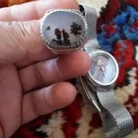 انکشترشچرسه درخت نقره پنبه ای تمام دست