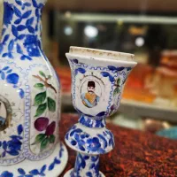 کوزه قلیون و سر قلیون زمان قاچار|کلکسیون اشیاء عتیقه|صدرا-فارس, فاز ۱|دیوار