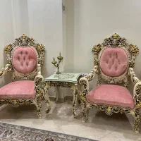 مبل استیل  ۹ نفره منبت کاری  در حد خیلی نوو|مبلمان خانگی و میز عسلی|دماوند, گیلاوند|دیوار