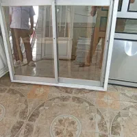 درب آلومینیومی نقره ای 90×230|مصالح و تجهیزات ساختمان|بندر ترکمن, |دیوار