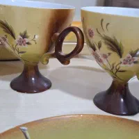 سرویس چای خوری گل برجسته و نگین کاری|ظروف سرو و پذیرایی|اهواز, کوی سعدی|دیوار