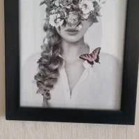 تابلو فرش ماشینی+میز چوبی|تابلو فرش|ملایر, |دیوار