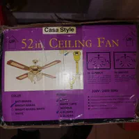 پنکه سقفی چراغدار ( لوستر دار ) آکبند اصل