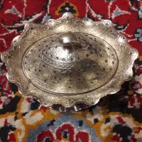 قندان و شکلات خوری نگین کاری رنگ ثابت‌.نگین ثابت.