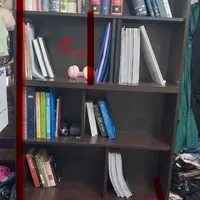 کتابخانه چوبی  ۸قفسه به همراه دو عدد کمد|کتابخانه، شلف، قفسه‌های دیواری|تهران, گمرک|دیوار