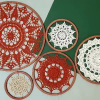 دیوارکوب ماندالا مجموعه ۵ عددی|صنایع دستی و سایر لوازم تزئینی|تهران, یافت آباد جنوبی|دیوار