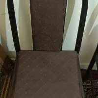 صندلی فلزی رویه چرم