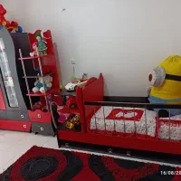 سرویس خواب سه کاره کودک و نوجوان|تخت و سرویس خواب|صومعه‌سرا, |دیوار