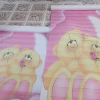 پرده زبرا اتاق کودک (نو)|پرده، رانر، رومیزی|سمنان, |دیوار